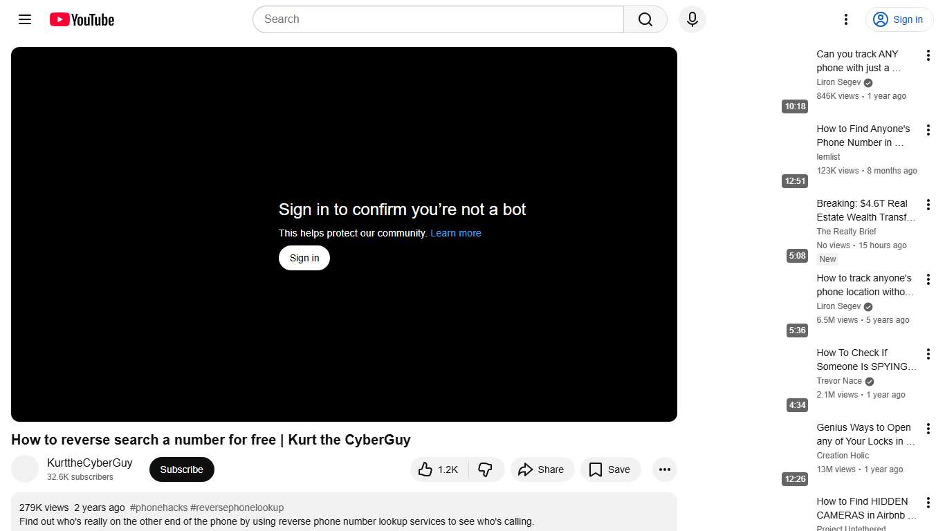 How to reverse search a number for free | Kurt the CyberGuy - YouTube